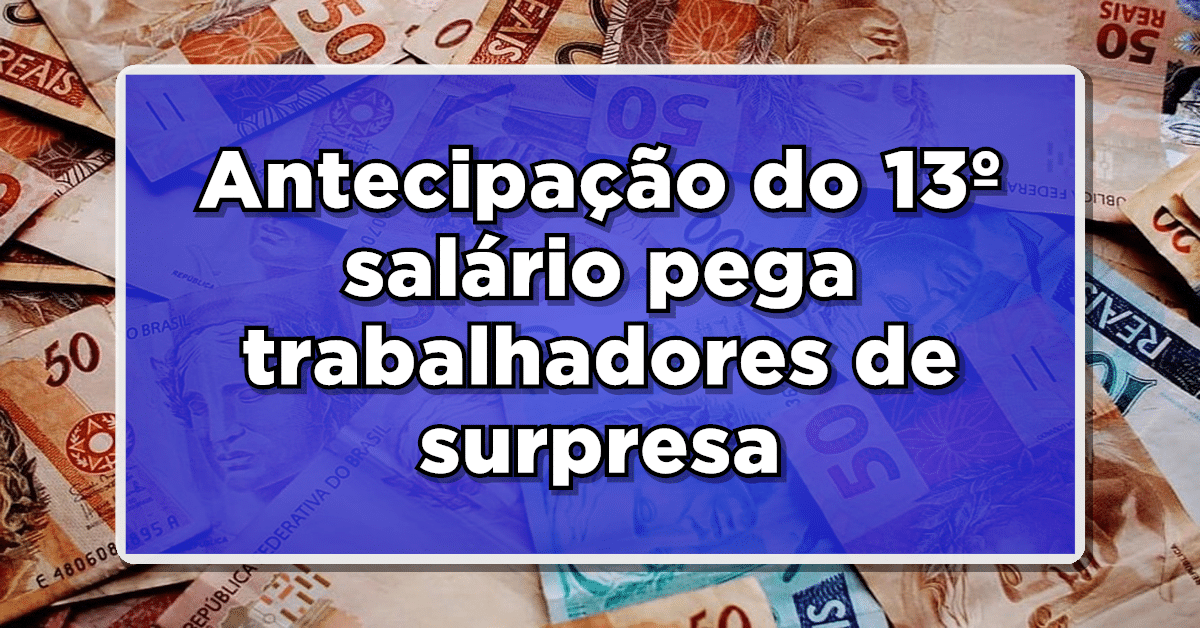 antecipação 13º salário