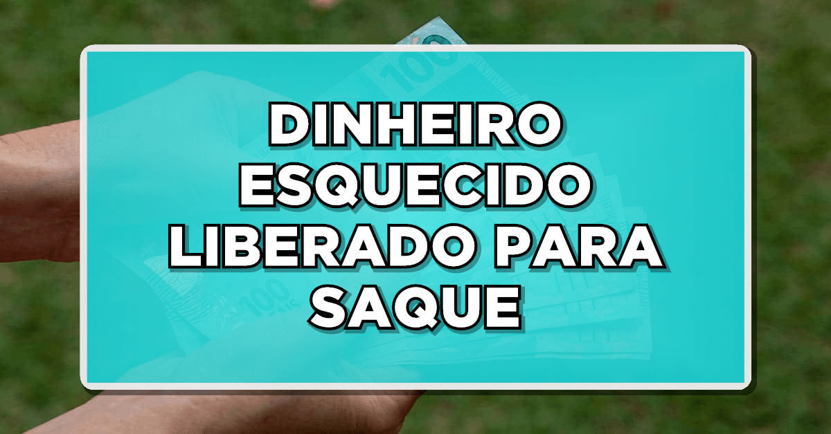 dinheiro esquecido
