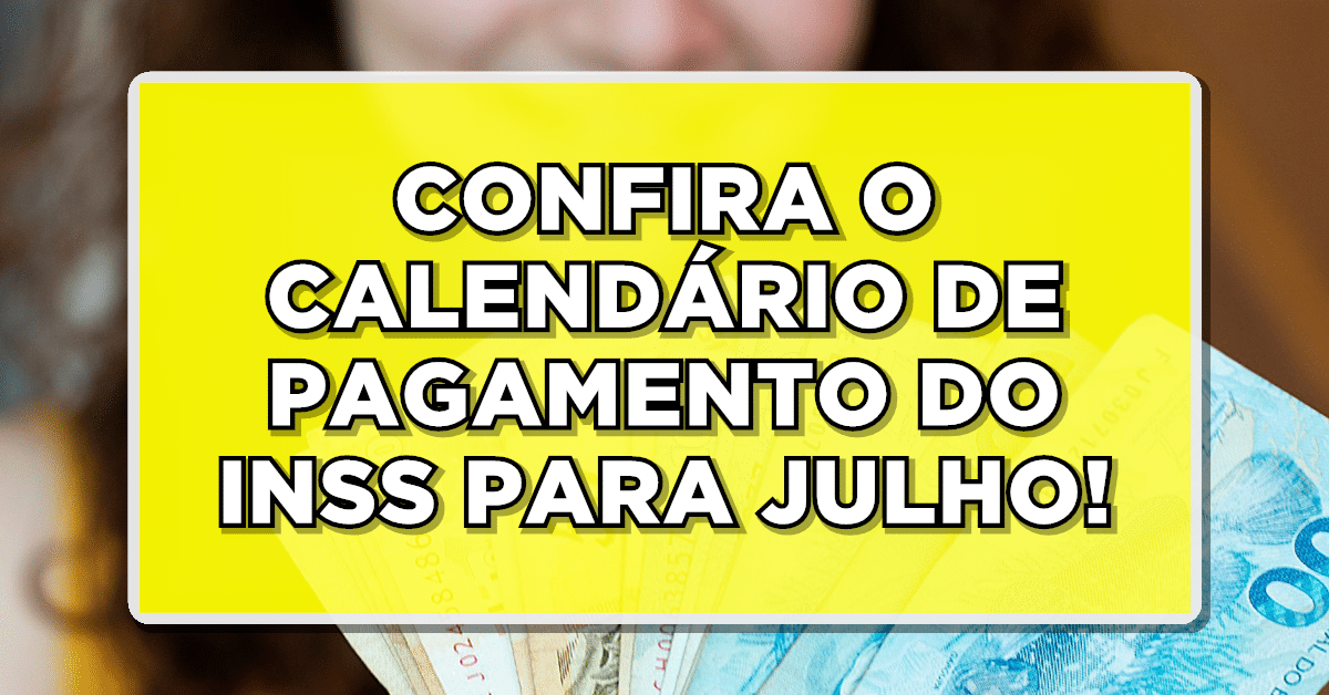 Calendário pagamento INSS