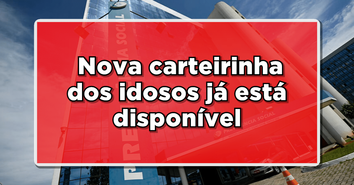 nova carteirinha do idoso