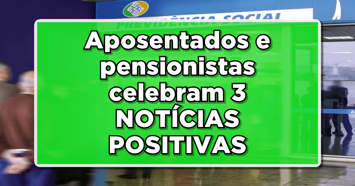 Confira quais serão os três pagamentos do INSS este mês.