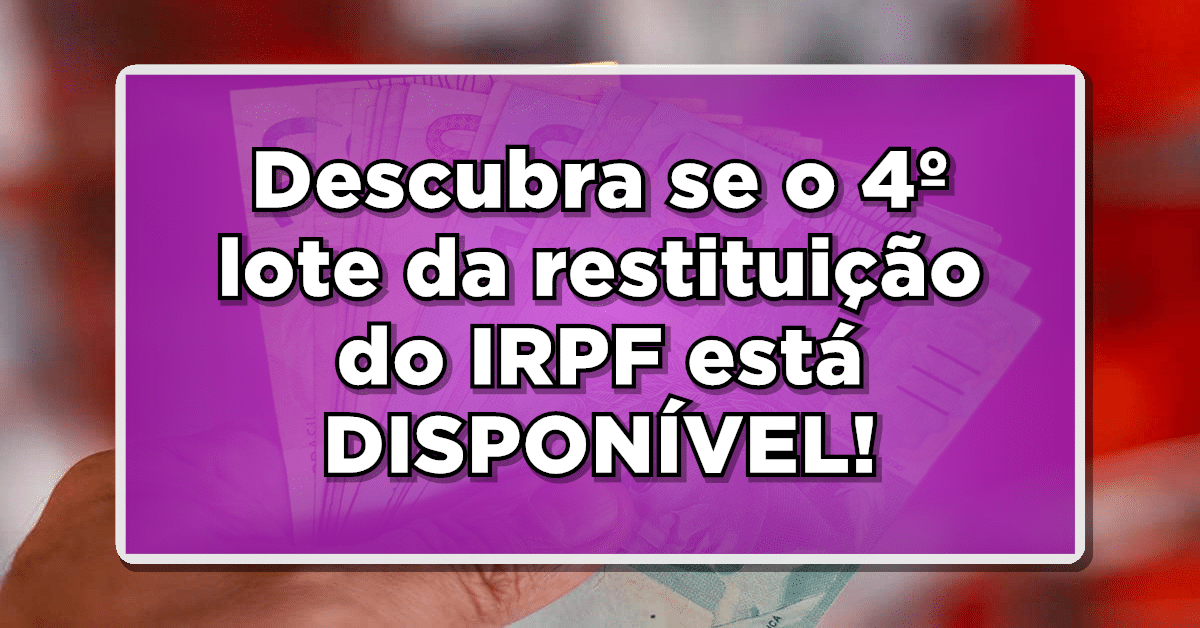 Brasileiros devem receber novo lote de restituição de imposto de renda.