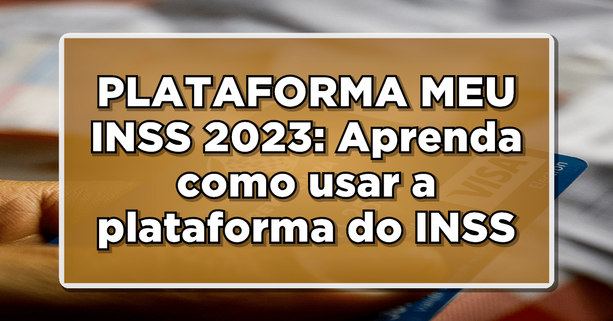 PLATAFORMA MEU INSS 2023: Aprenda como usar a plataforma do INSS