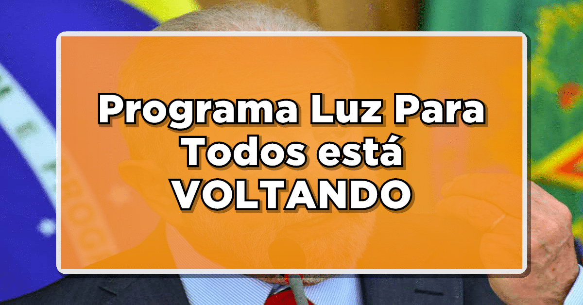 programa luz para todos