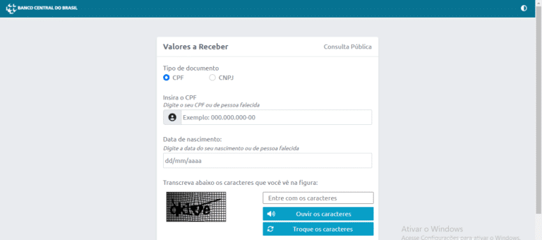 Sistema verdadeiro para consulta de valores a receber. (Fonte/Edição: Jornal JF).