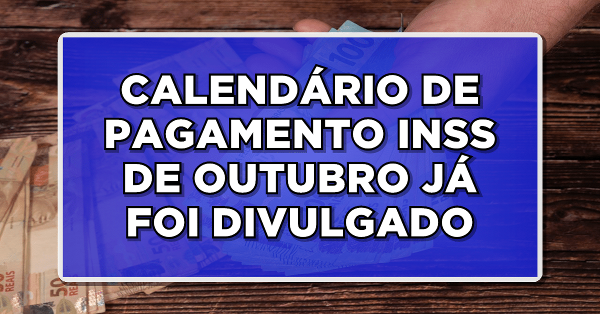 Calendário pagamento INSS