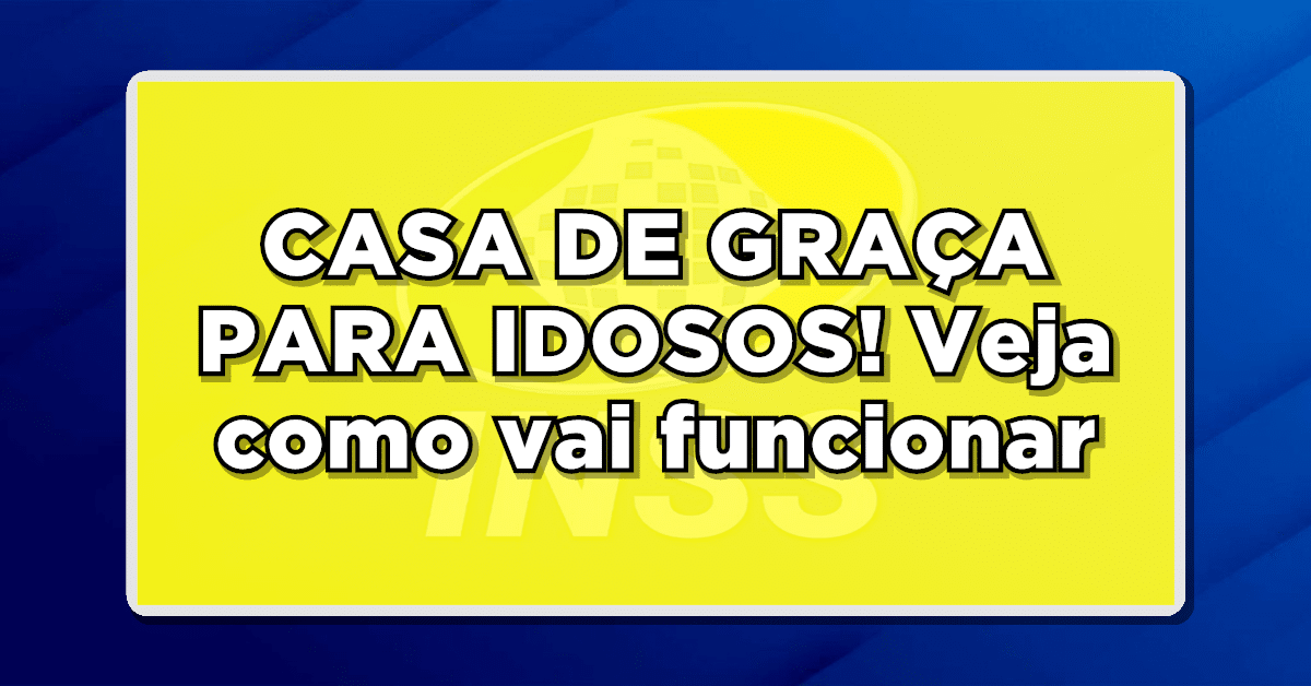 casa de graça para idosos