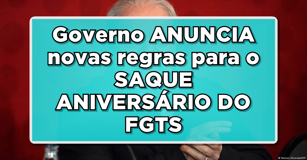 regras saque aniversário fgts