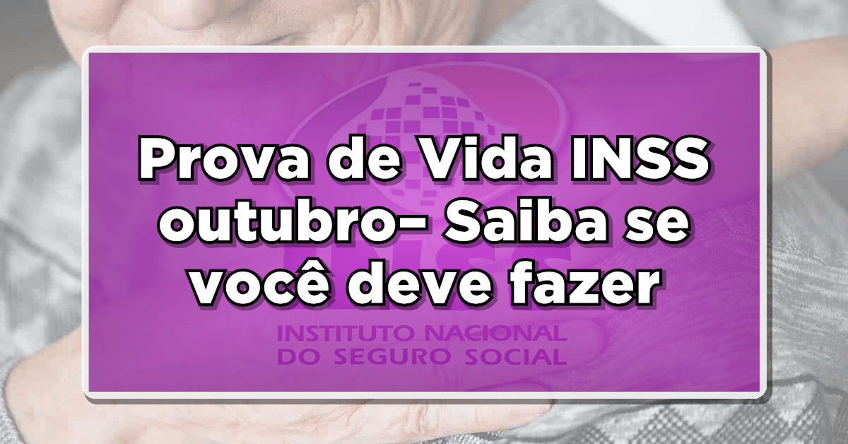prova de vida inss outubro
