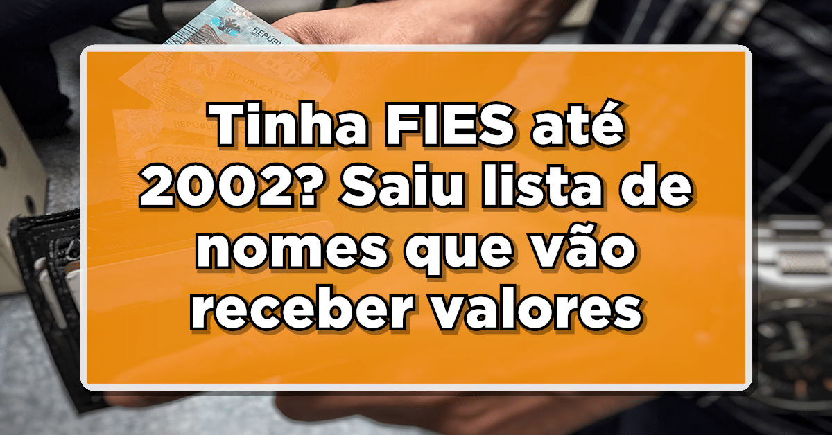 A caixa decidiu devolver o dinheiro do FIES pago em contratos feitos em 2002. Confira.