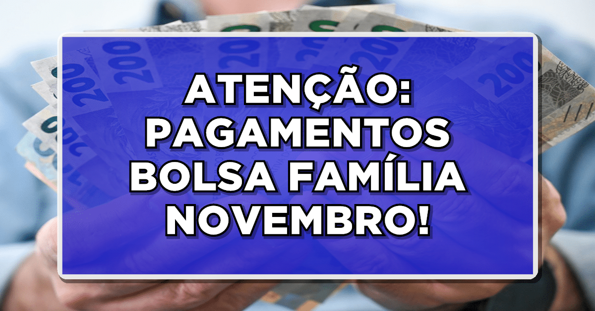 pagamentos do bolsa família novembro