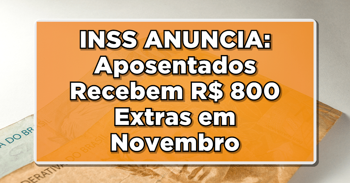 Abono extra em novembro