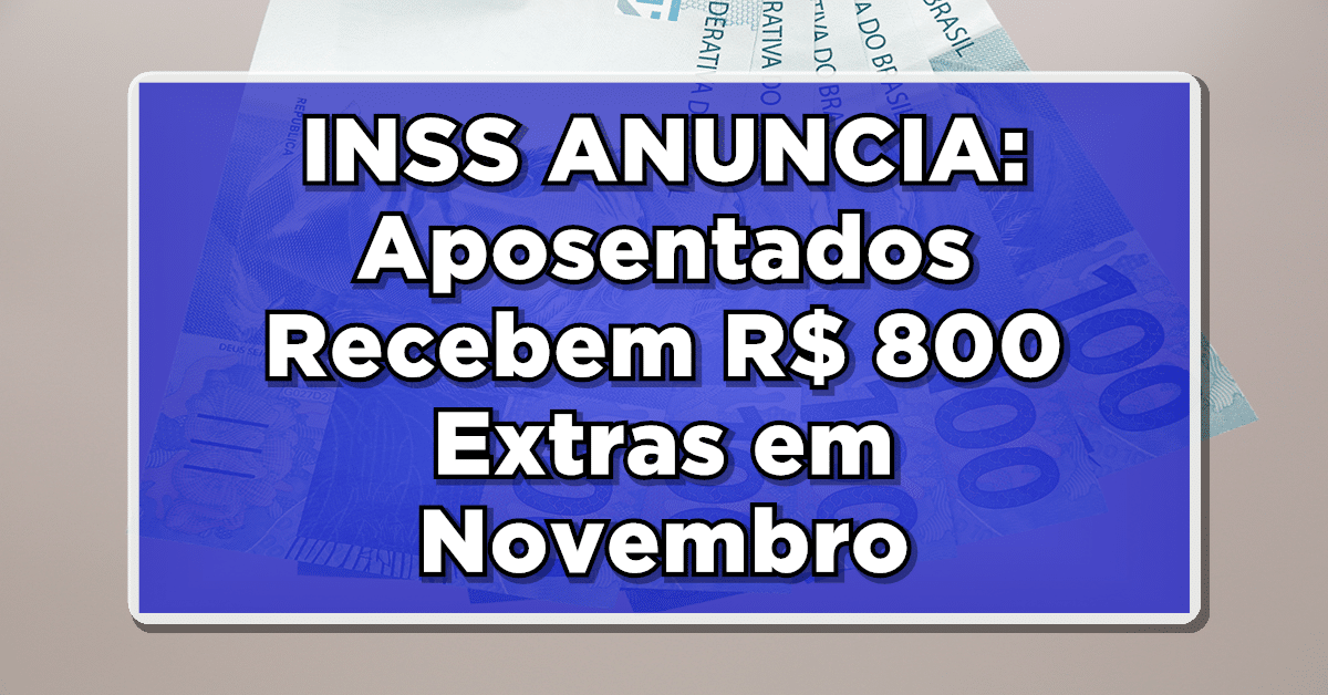 Abono extra em novembro