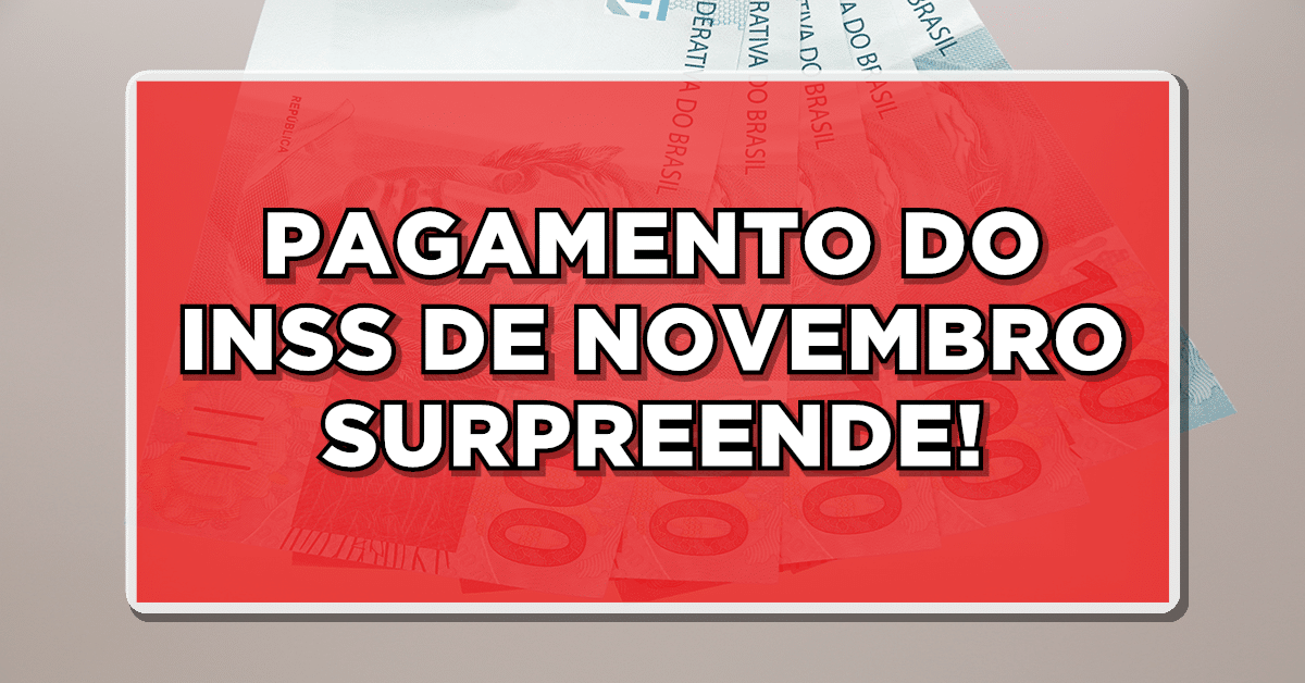 O pagamento do INSS em novembro será mais substancial para um grupo específico de beneficiários. Confira.