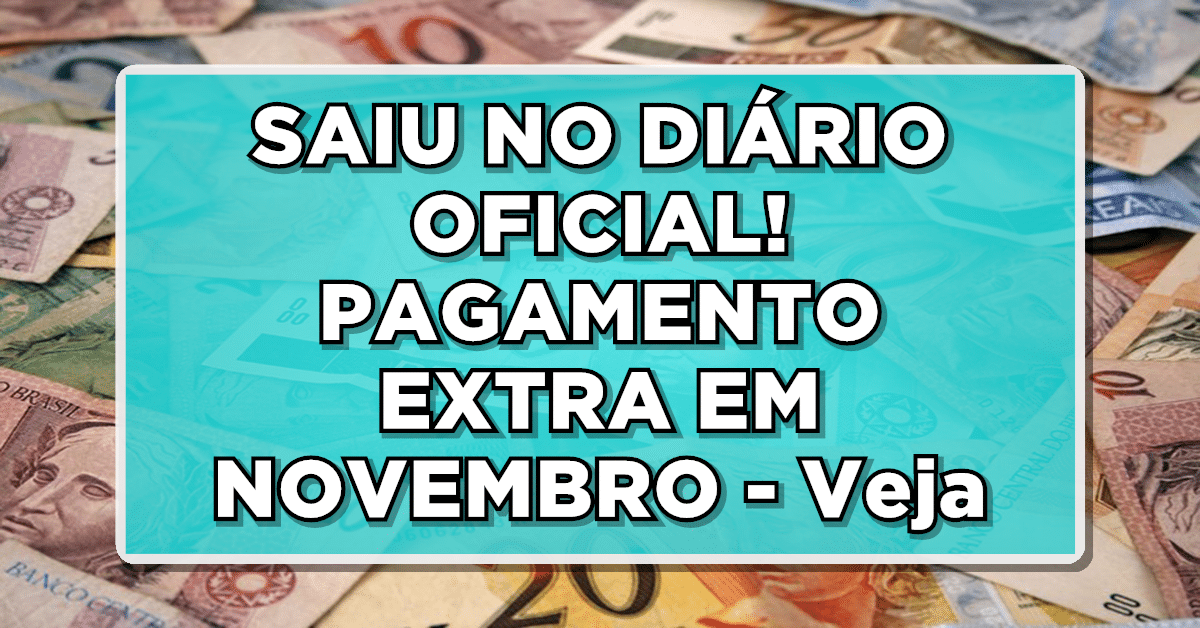 Siu no diário oficial pagamento extra inss novembro