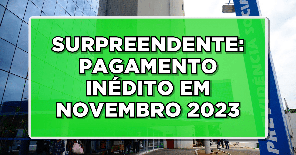 Pagamento INSS novembro