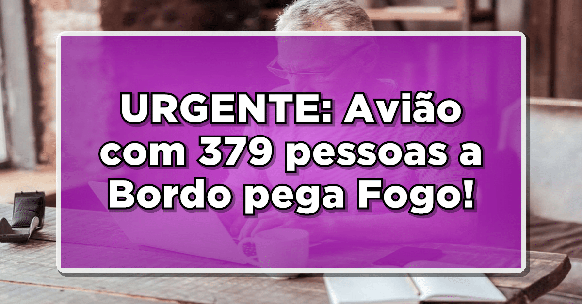 Avião pega fogo no aeroporto de Tóquio