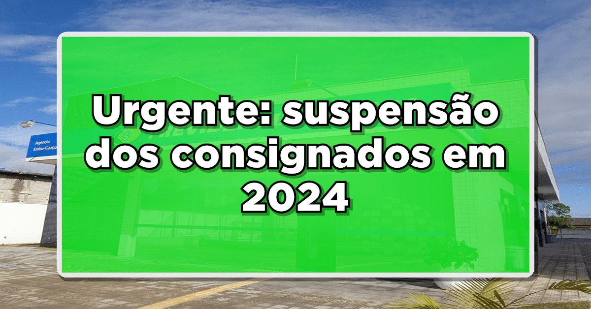 suspensão consignado inss