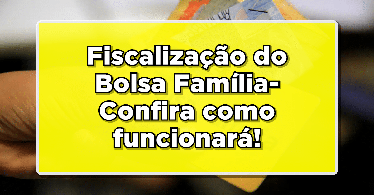 Plano de fiscalização bolsa família!