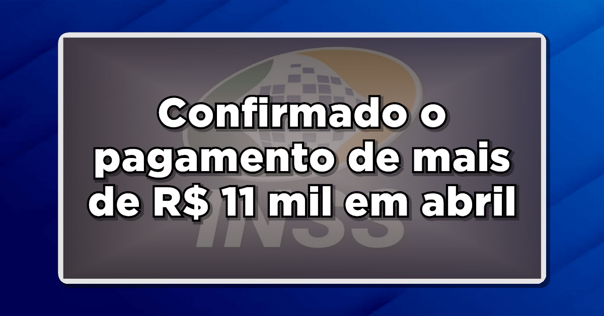 Pagamento inss abril