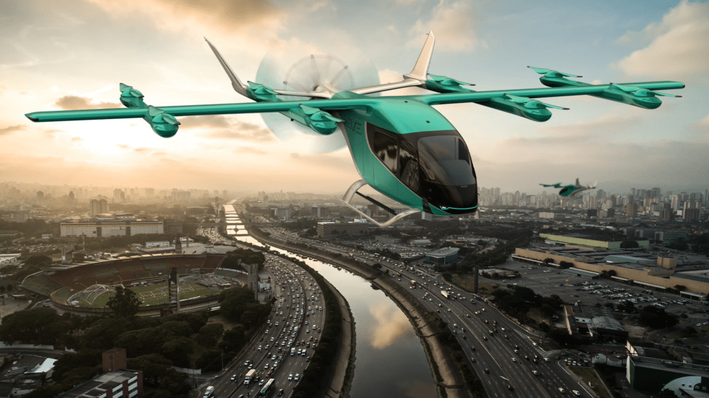Entenda como devem funcionar os carros voadores da Embraer no Brasil (Fonte: Reprodução Google)