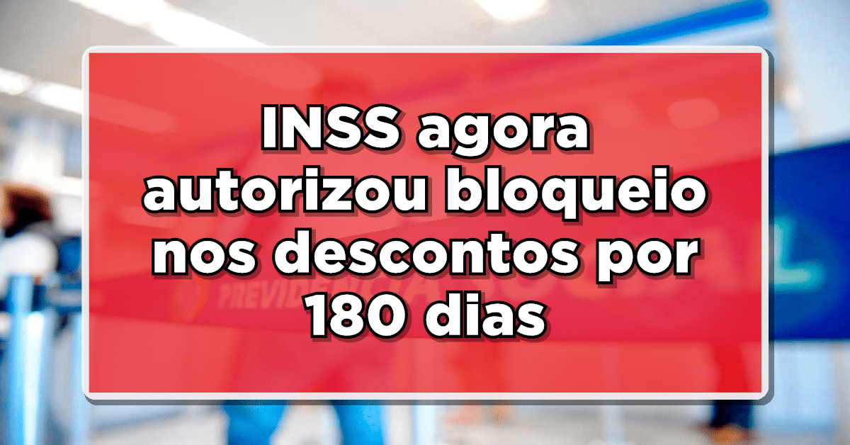 bloqueio nos descontos por 180 dias