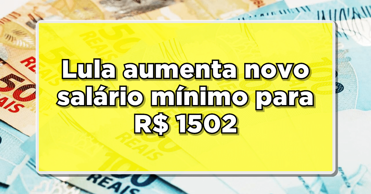 novo salário mínimo