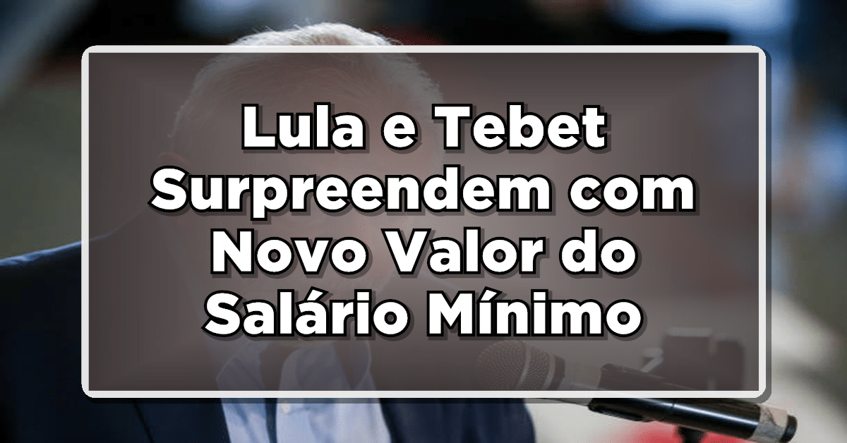novo salário mínimo