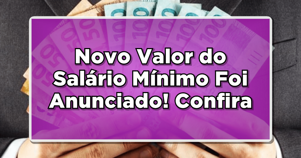 novo salário mínimo