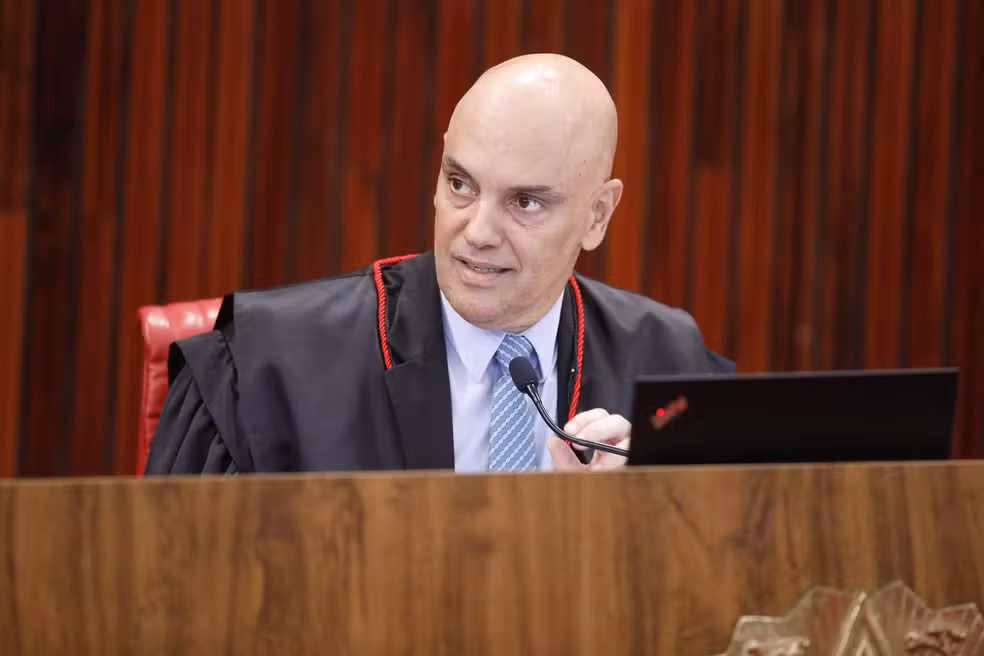 Ministro Alexandre de Moraes em sessão no Supremo