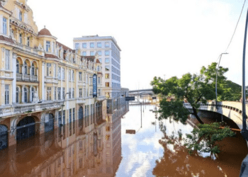 Centro de Porto Alegre Alagado