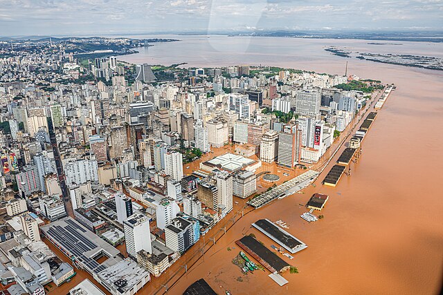 imagem do rio guaíba em Porto Alegre