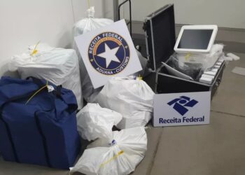 Itens apreendidos pela Receita Federal (Fonte: Reprodução/Receita Federal)