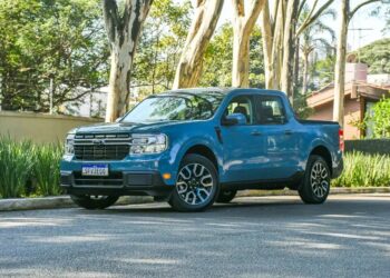 A Ford Maverick é uma picape com um conjunto motriz híbrido autocarregável (Fonte: Reprodução/WM1)