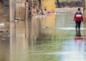 Ruas alagadas no Rio Grande do Sul (Fonte: Reprodução/Agência brasil)