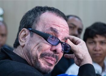 Ralf se emociona no velório de Chrystian (Fonte: Reprodução/AgNews)