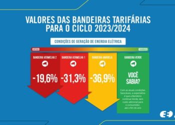 Divulgação das bandeiras tarifárias (Fonte: Reprodução/Aneel)