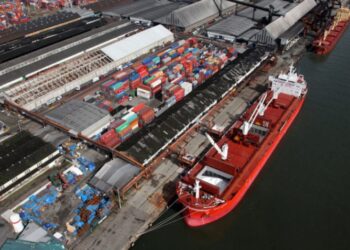 Porto de Santos, em São Paulo (Fonte: Reprodução/Google)
