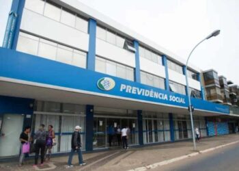 imagem da fachada da previdência social para falar do greve dos servidores do INSS