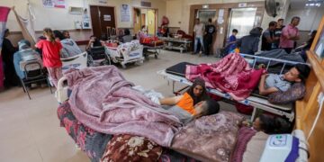 Palestinos feridos na Faixa de Gaza (Fonte: Reprodução/Google)