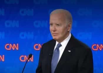 Joe Biden durante debate da CNN (Fonte: Reprodução/CNN)