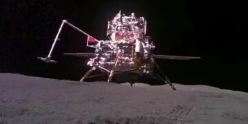 Sonda chinesa Chang'e-6 (Fonte: Reprodução/EPA)