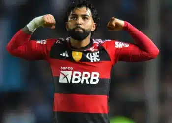 Julgamento de Gabigol adiado: atacante do Flamengo aguarda decisão em 2024 (Fonte: Reprodução/Twitter CONMEBOL Libertadores)