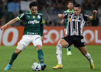 imagem dos jogadores do Atlético-MG x Palmeiras