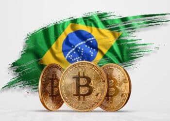 imagem da bandeira do país com criptomoedas no Brasil
