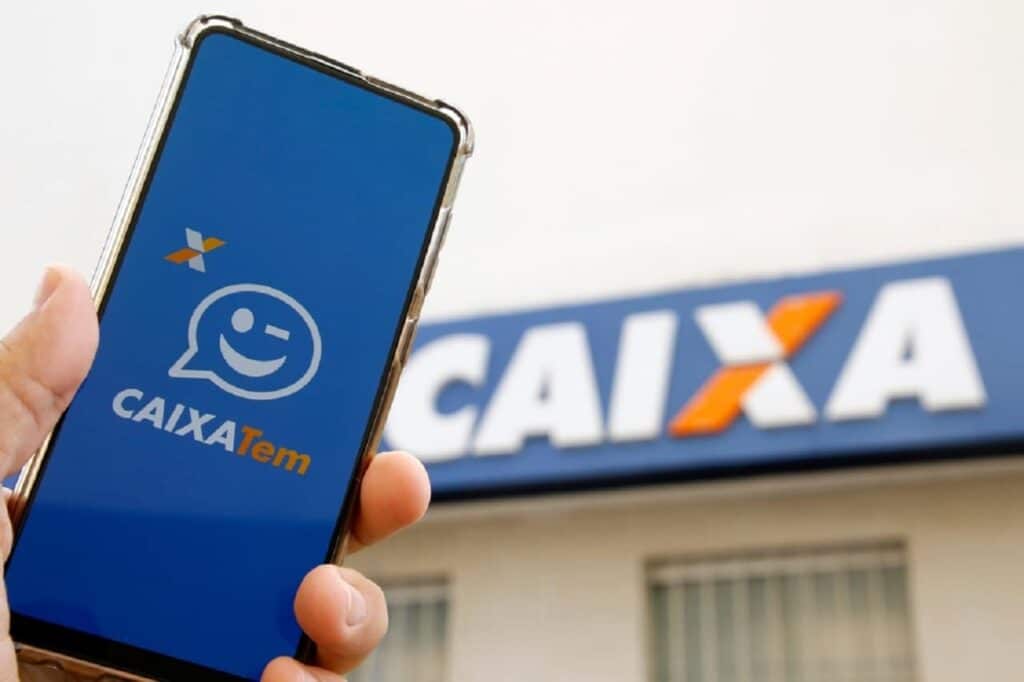imagem com o app do Caixa Tem para falar sobre o SIM Digital