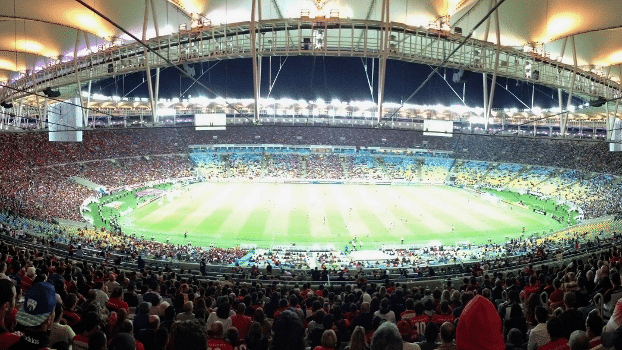 estadio de futebol lotado