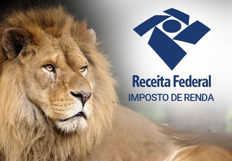 imagem do leão para falar sobre a restituição do Imposto de Renda 2024