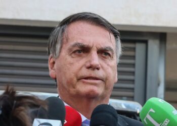 Jair Bolsonaro em coletiva (Fonte: Reprodução/Agência Brasil)
