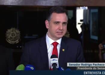 Presidente do Congresso, Rodrigo Pacheco (Fonte: Reprodução/TV Senado)